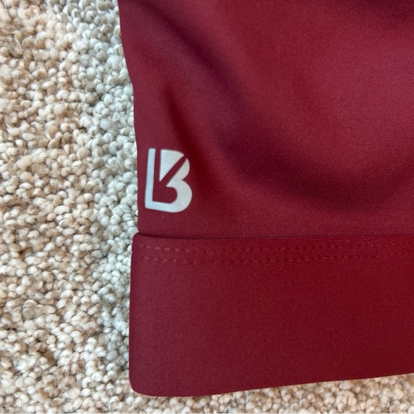 Buff Bunny Womens Strappy Back Sports Bra size Medium Athleisure Red Feminine - Picture 5 of 7